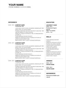 Job Winning Resume Templates For Microsoft Word & Apple Pages