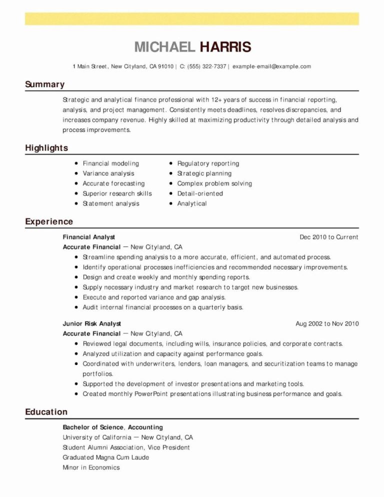 Best Resume Examples Malaysia