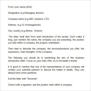 13+ Sample Business Introduction Letters PDF, DOC Sample Templates