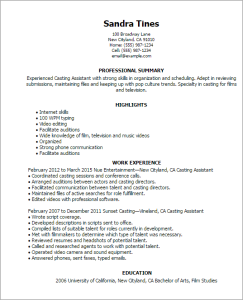 Video Resume Script Sample For Tourism Free Resume Template