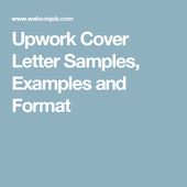 Cover Letter In Upwork Examples