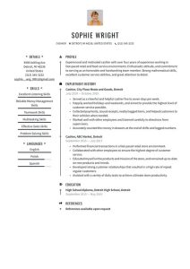 Cashier Resume Examples & Writing tips 2021 (Free Guide) · Resume.io