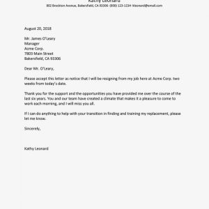 Browse Our Printable Notice Of Resignation Letter Template Job