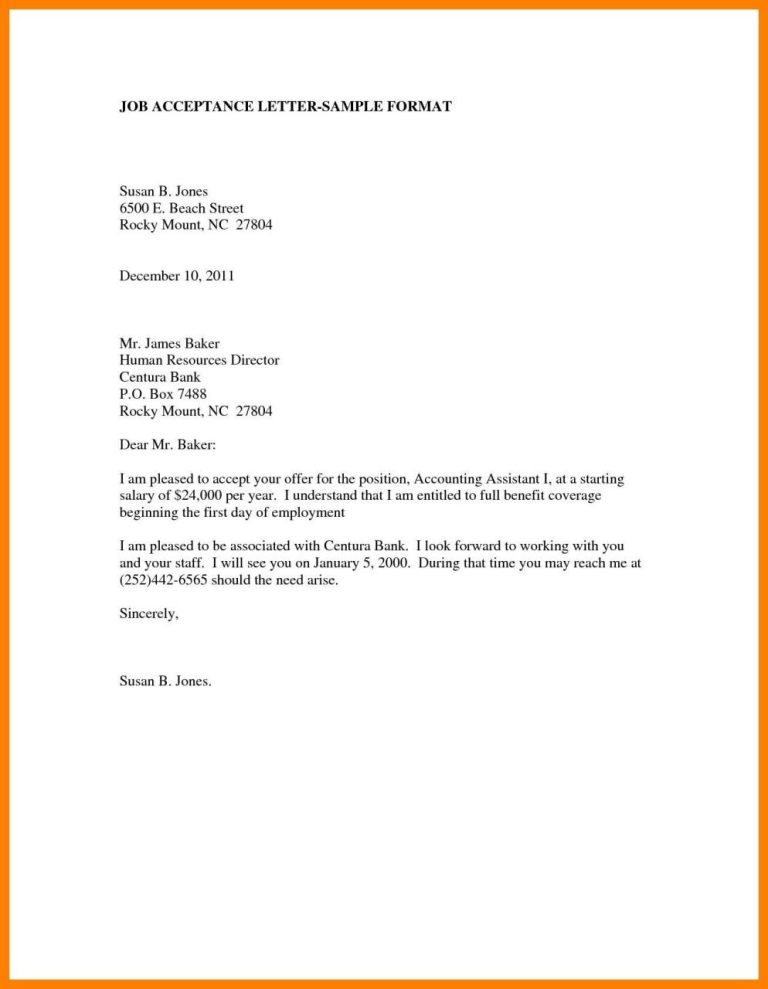How To Write A Job Offer Letter