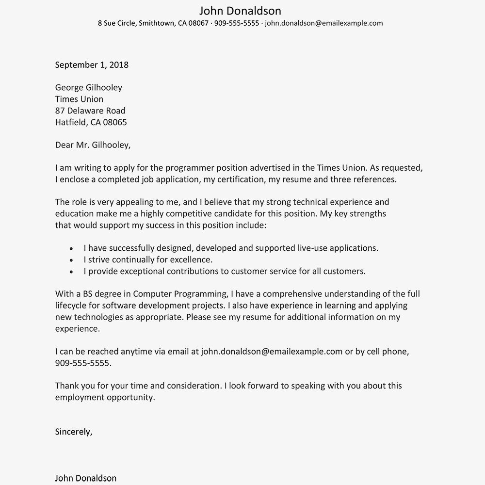 Pin on Cover Letter Examples For Job