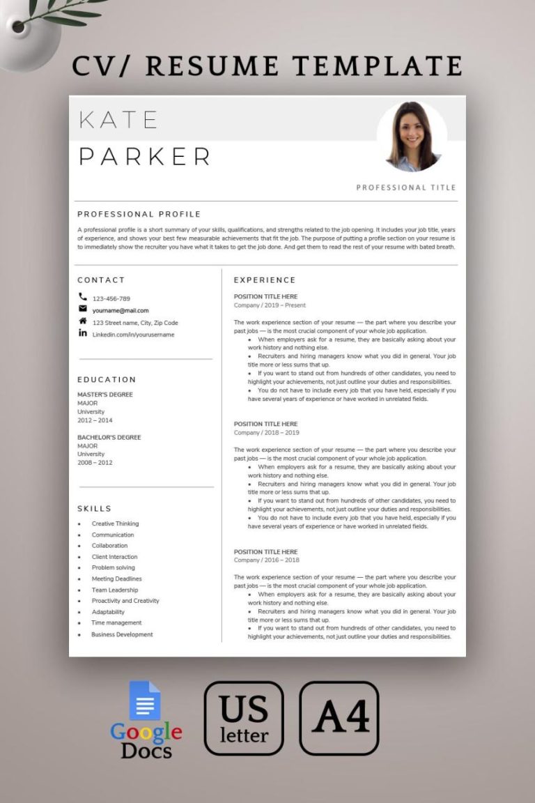 Best Cv Template Google Docs