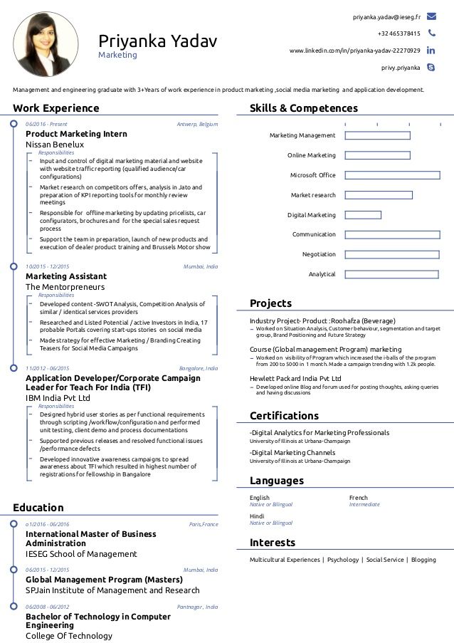 Simple Cv Template Word For Students