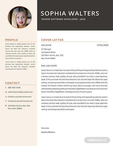 Senior Java Developer Cover Letter