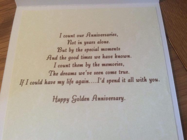 What To Say On Your 50th Wedding Anniversary