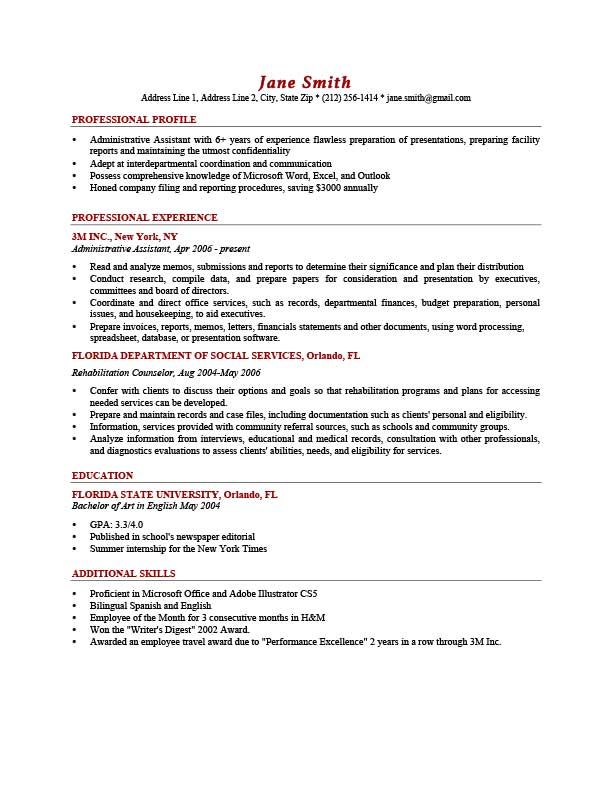 How To Write A Good Personal Profile Cv