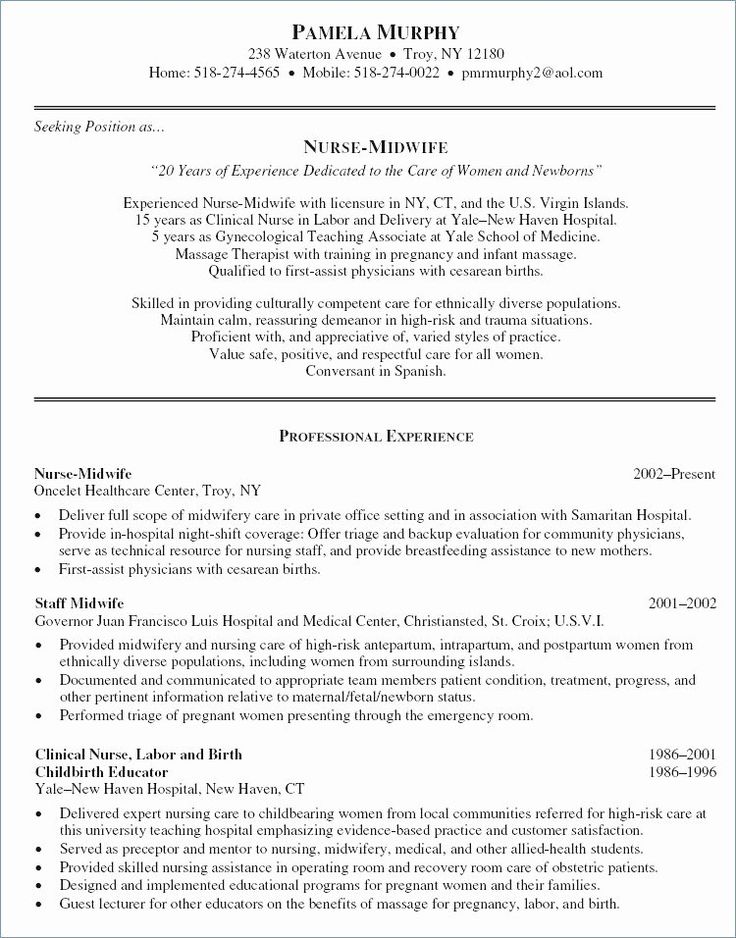27 Nursing Resume Objective Statement Examples in 2020 New grad