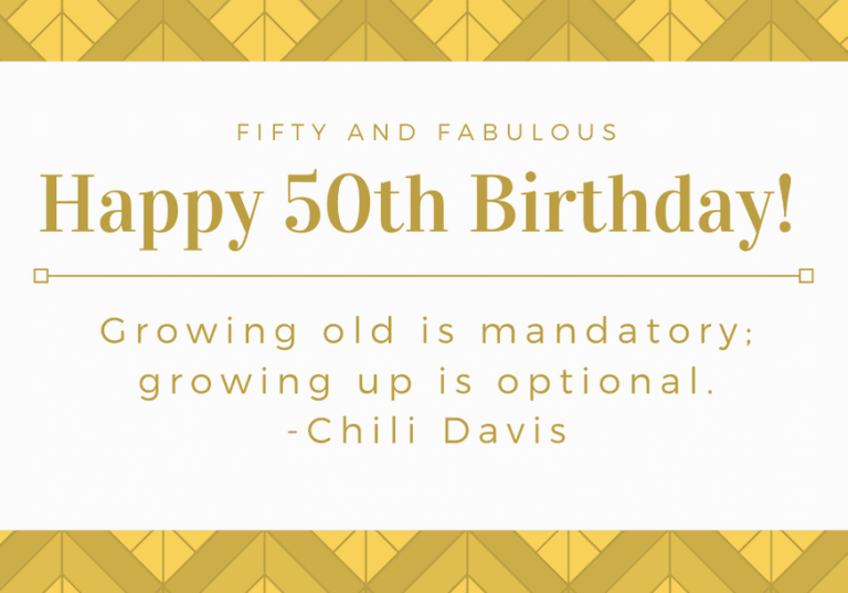 What To Write In A 50th Birthday Card Uk