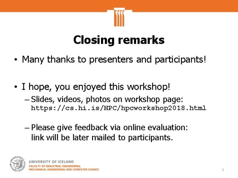 Tips For Closing Remarks