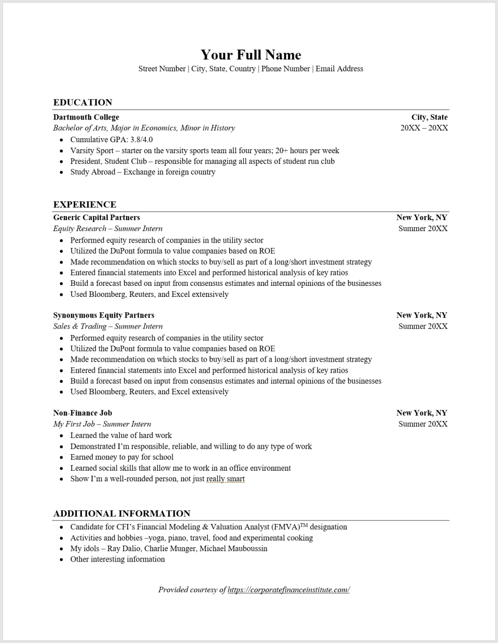 How To Write A Resume With No Volunteer Experience