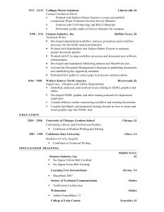 Leigh lillis Medical Technical Writing and Editing Resume 8 2016