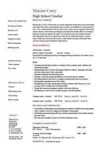 first resume after college