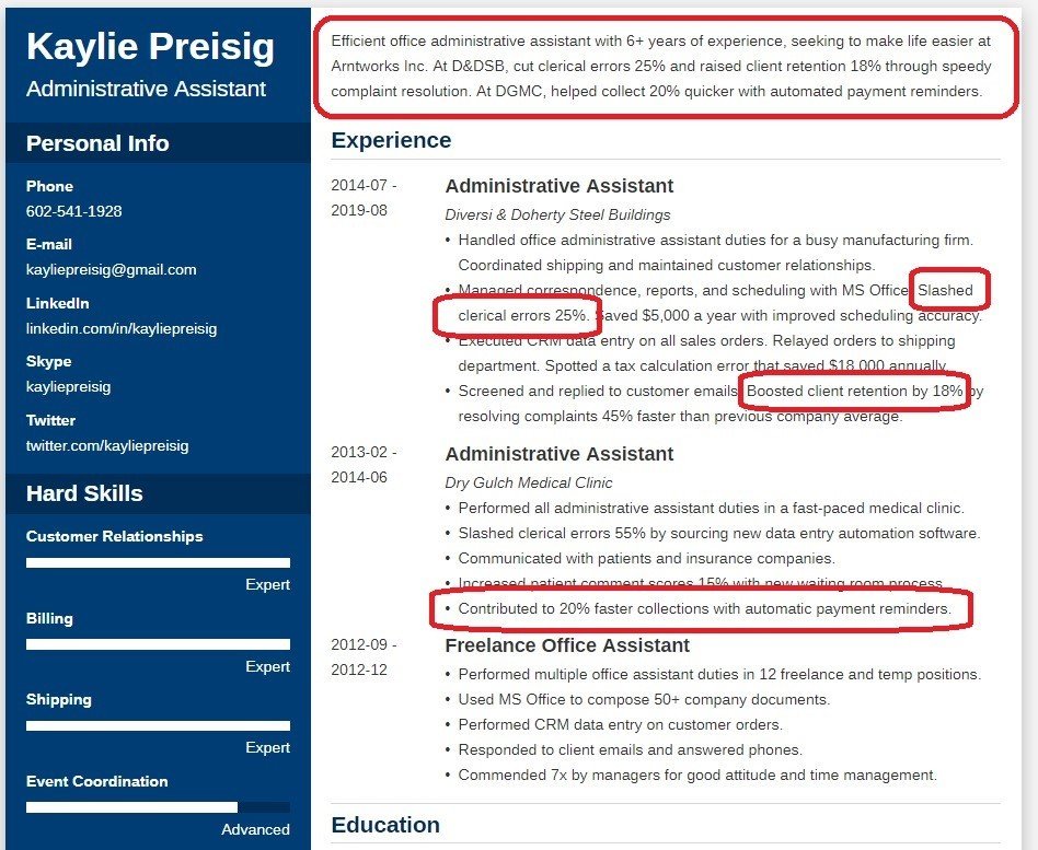 Professional Resume Profile Summary (25+ Examples)