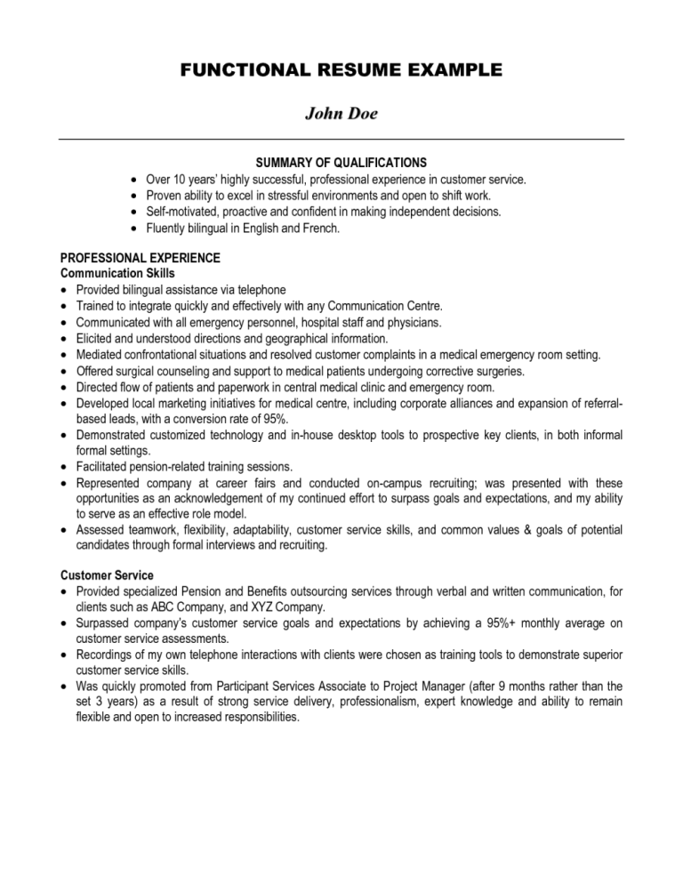 How To Write A Summary Statement For Your Resume