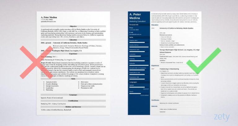 How To Write A Resume Without Using I
