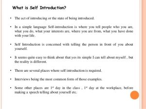 Sample Outline For Self Introduction Speech Classles Democracy