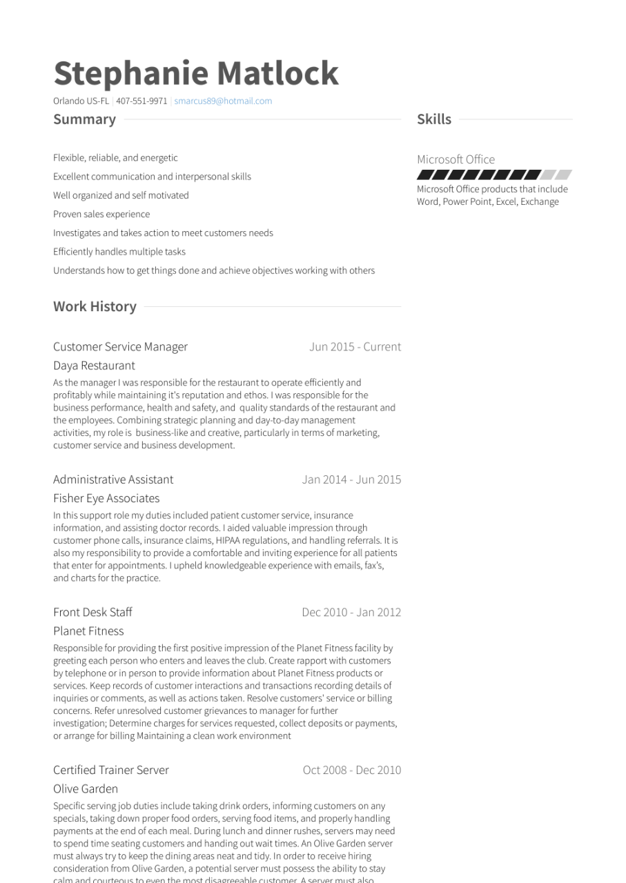 Stay At Home Mom Resume Samples and Templates VisualCV