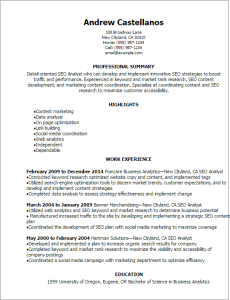 Web Analyst Resume Template Mt Home Arts