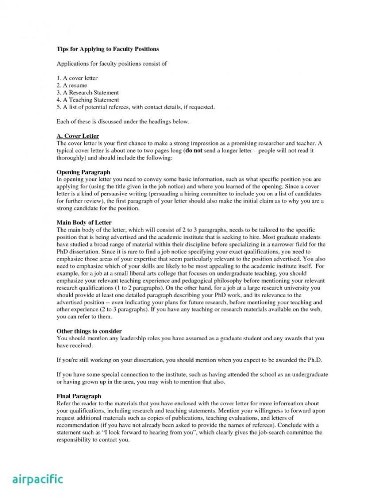 Postdoctoral Cover Letter Template