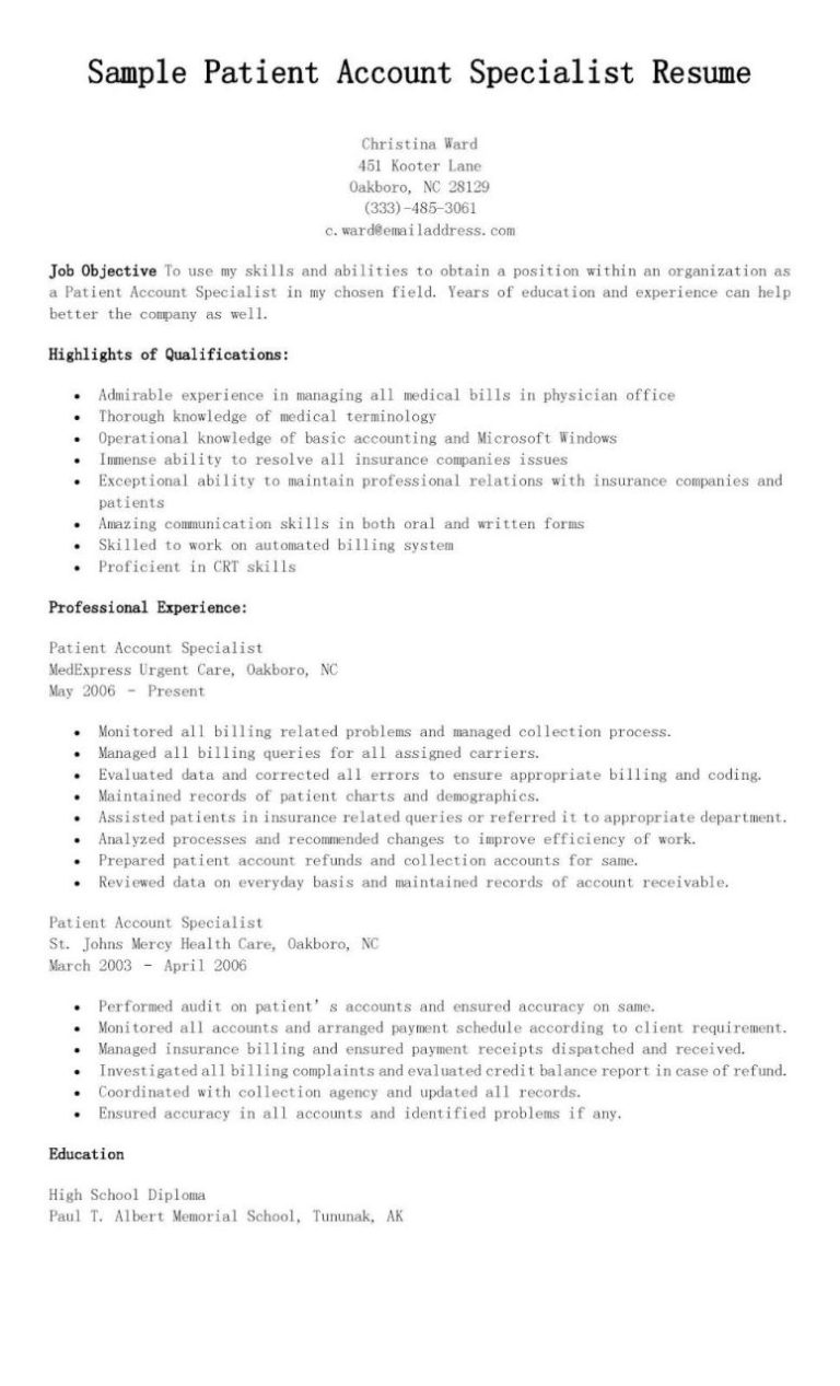 Accounts Receivable Manager Resume Objective