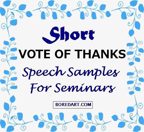 Short Speech Samples