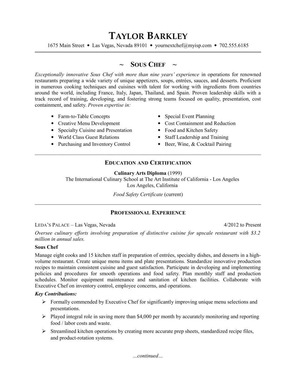 How To Write A Good Short Resume