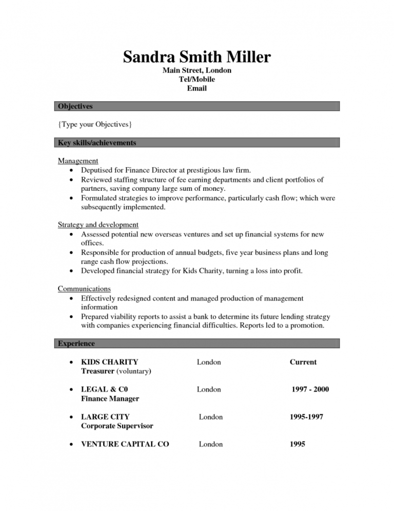 How To Write Key Achievements In Resume