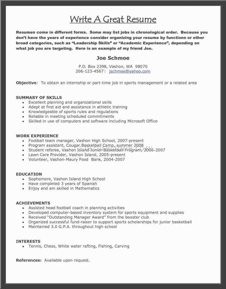 How To Say Good Writer On Resume