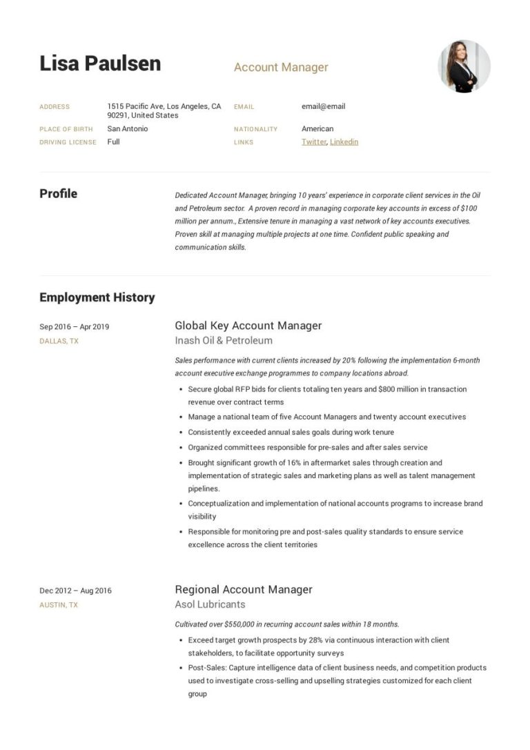 Account Assistant Resume Format Pdf