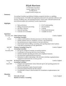 Best Consultant Resume Example From Professional Resume Writing Service