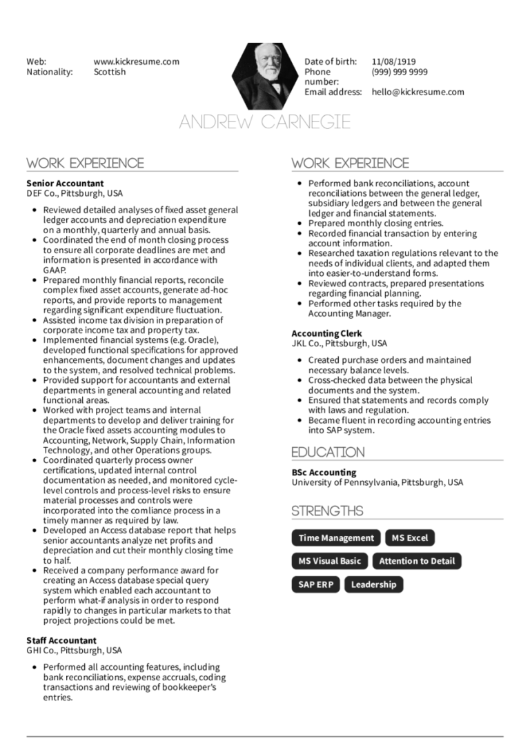 Accounts Manager Cv Sample In India