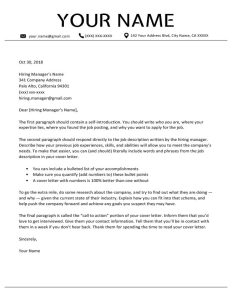 How To Write A Cover Letter 10 Example Cover Letters Cover letter