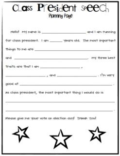 Student Council Speech Examples Elementary