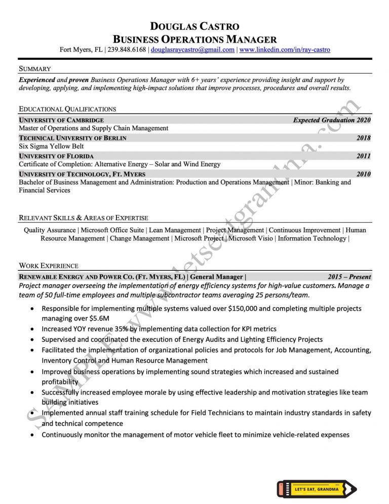 How To Write 1 And Half Year Experience In Resume