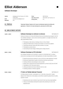 Guide Software Developer Resume [+12 Samples] Word & PDF 2019