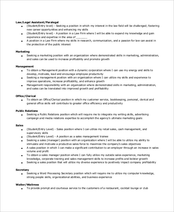 FREE 10+ Entry Level Resume Samples in MS Word PDF