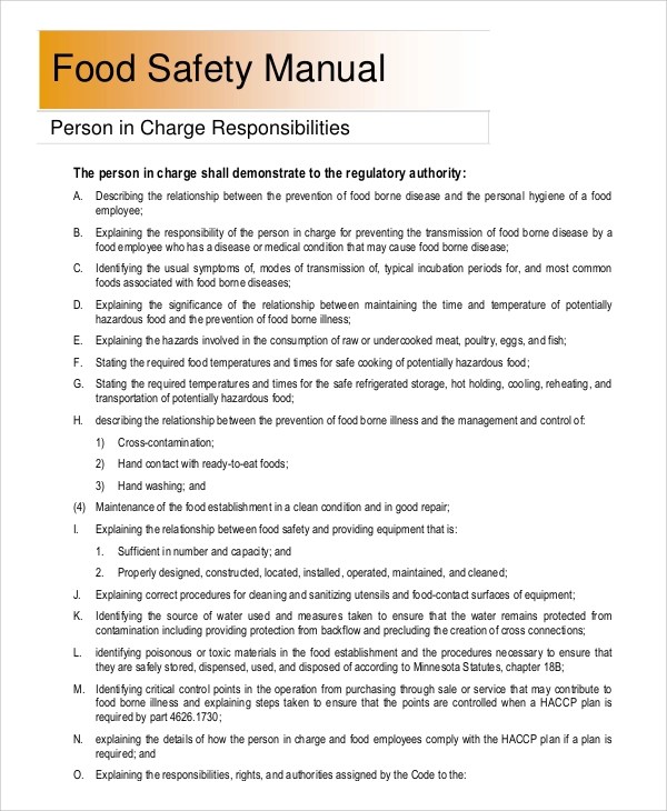 FREE 7+ Sample Safety Manual Templates in MS Word PDF