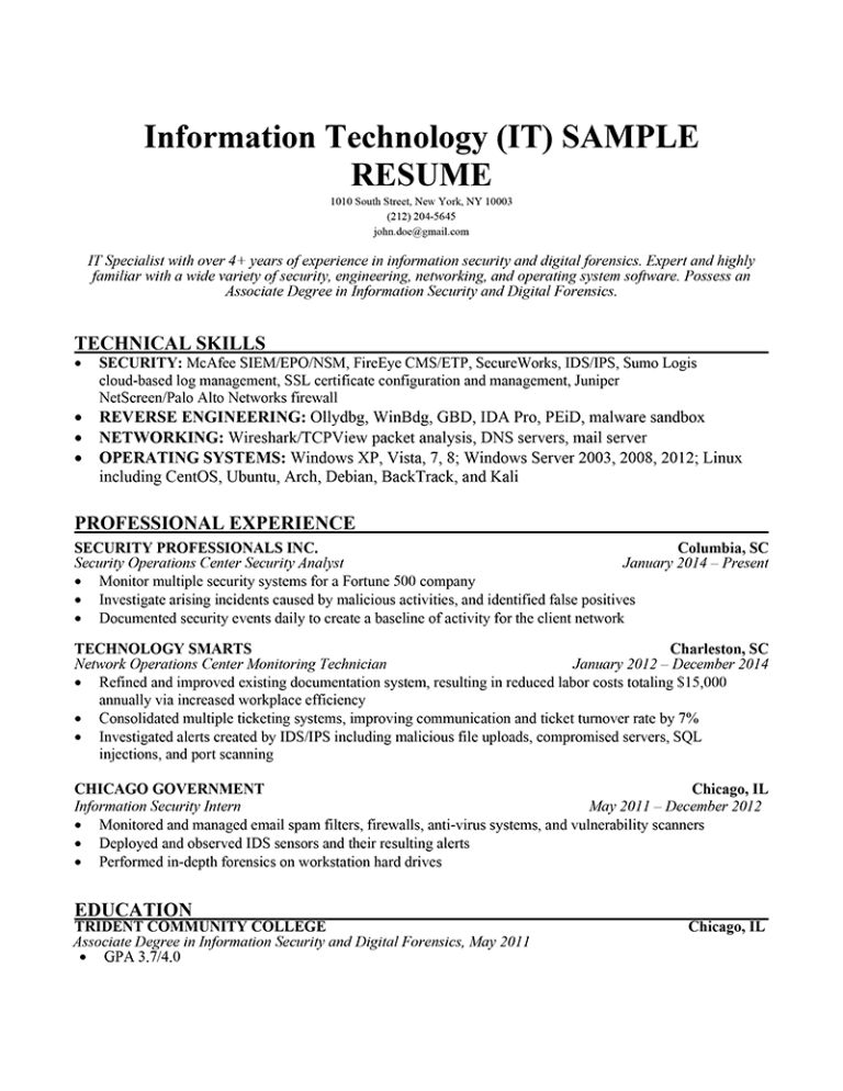 How To Write Special Skills In Resume
