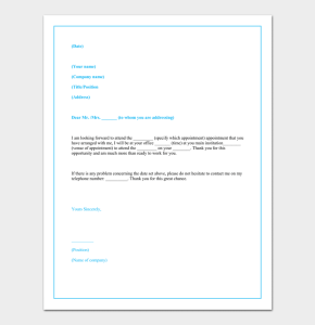 Interview Appointment Letter 15+ (Samples & Formats)