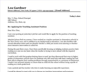 An Application Letter For A Teaching Job How To Write A Letter Asking