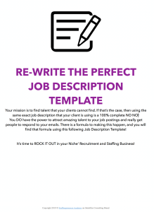 How To ReWrite the Perfect Job Description Template