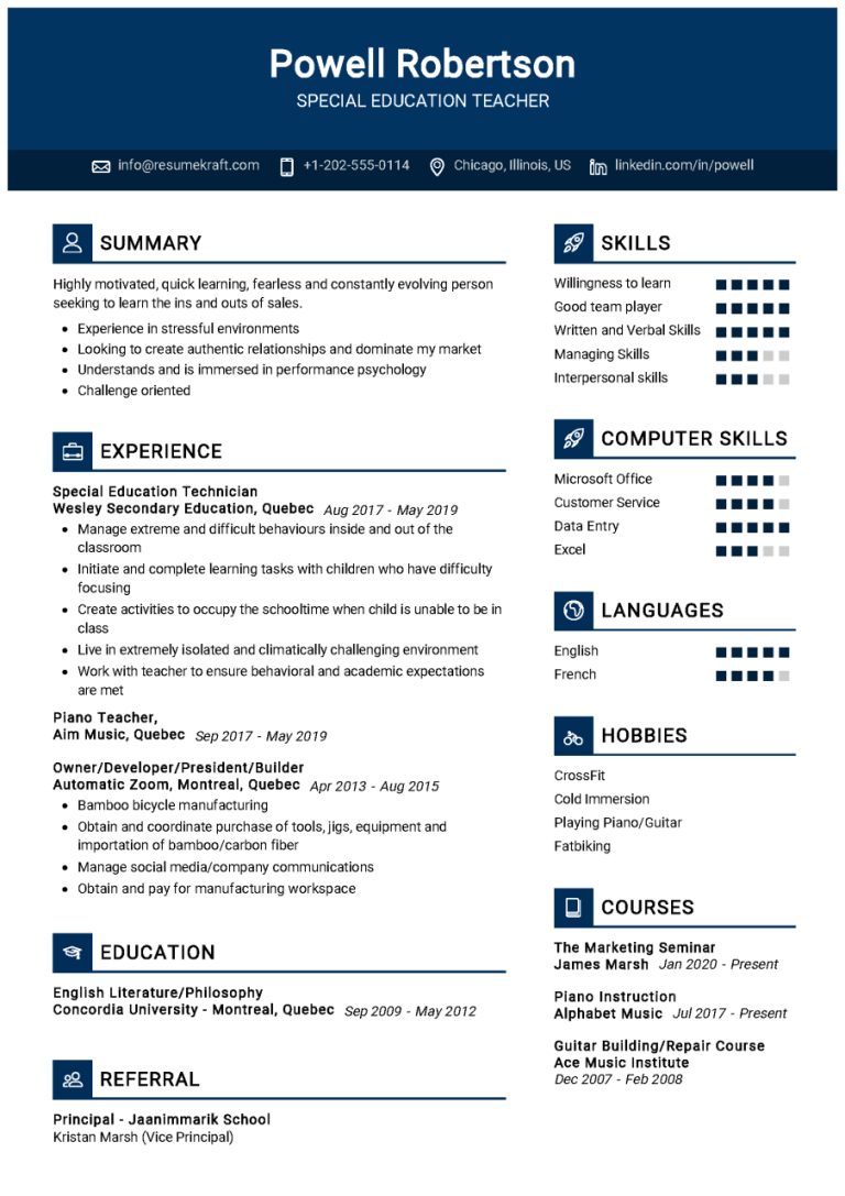 How To Write Education Summary In Resume