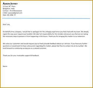 7 Apology Letter to Boss FabTemplatez