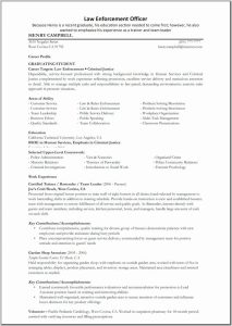 35 New Law Enforcement Resume Template in 2020 Police officer resume