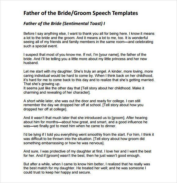 Bride And Groom Speech Samples
