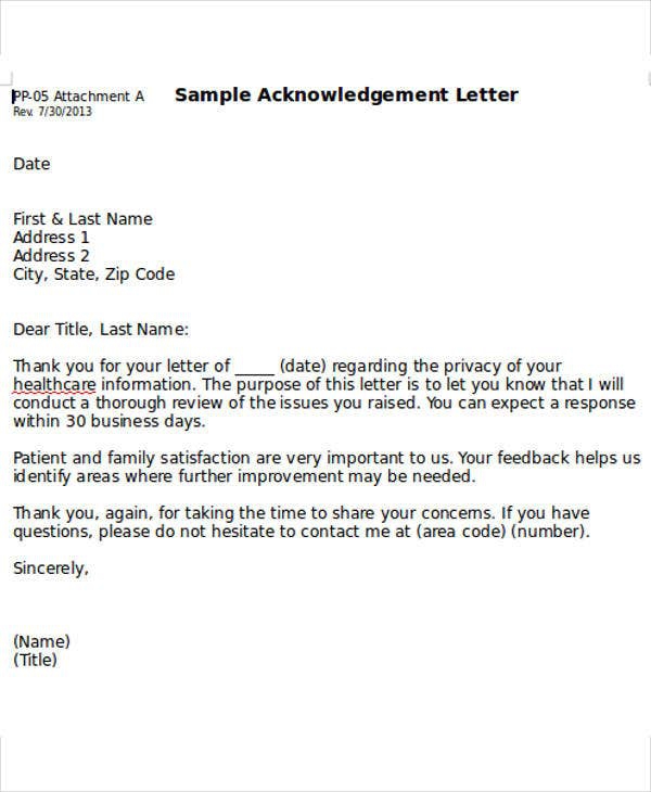 How To Write An Acknowledgement Letter For A Job